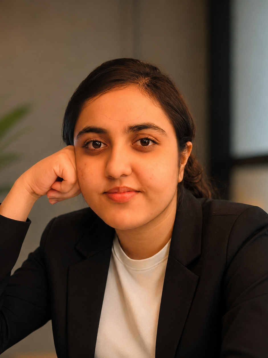 Barira Maryam in a relaxed professional setting